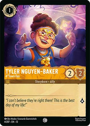 Tyler Nguyen-Baker - 4*Town Fan (4/204) - Attack of the Vine Cold Foil