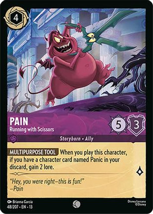 Pain - Running with Scissors (48/204) - Attack of the Vine Cold Foil