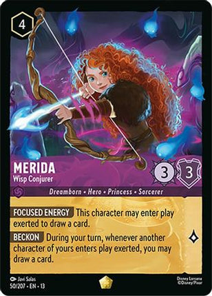 Merida - Wisp Conjurer (50/204) - Attack of the Vine Cold Foil