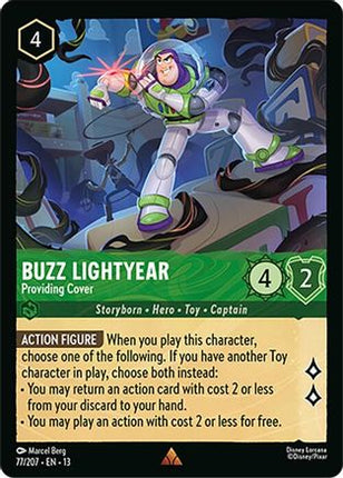 Buzz Lightyear - Providing Cover (77/204) - Attack of the Vine Cold Foil