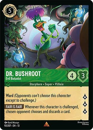 Dr. Bushroot - Evil Botanist (92/204) - Attack of the Vine Cold Foil
