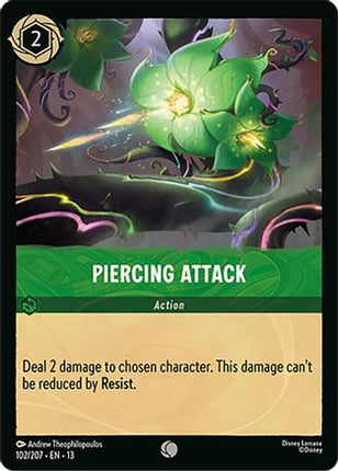 Piercing Attack (102/204) - Attack of the Vine Cold Foil