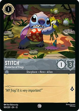 Stitch - Protector of Frogs (180/204) - Attack of the Vine Cold Foil