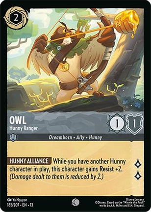 Owl - Hunny Ranger (185/204) - Attack of the Vine Cold Foil
