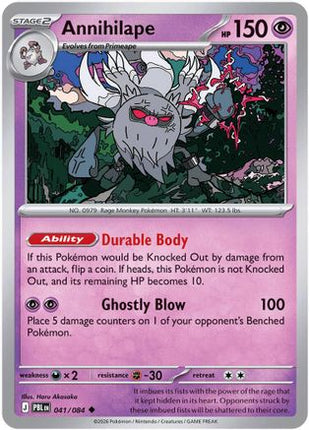 Annihilape 041- ME05 Pitch Black Reverse Holofoil
