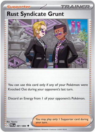 Rust Syndicate Grunt 081/084 - ME05 Pitch Black Reverse Holofoil
