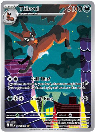 Thievul 092/084 - ME05 Pitch Black Holofoil