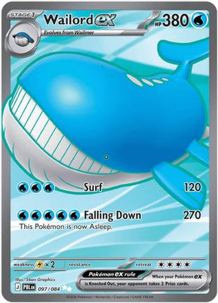 Wailord ex 097/084 - ME05 Pitch Black Holofoil