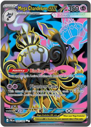 Mega Chandelure ex 099/084 - ME05 Pitch Black Holofoil