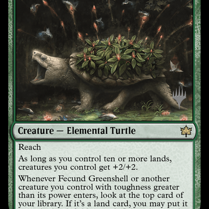 Fecund Greenshell [Bloomburrow Promos] Foil
