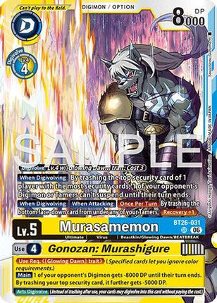 Murasamemon // Gonozan: Murashigure [BT26-031] [Timeless Bonds] Foil