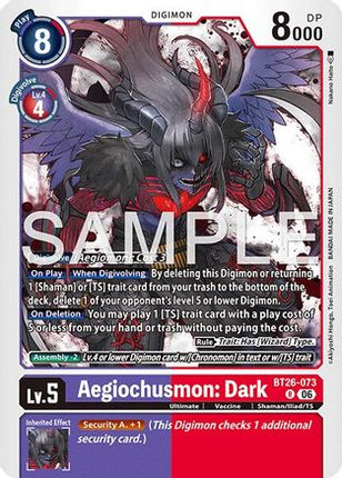 Aegiochusmon: Dark [BT26-073] [Timeless Bonds] Foil