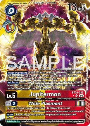 Jupitermon // Wide Plasmet (Alternate Art) [BT26-033] [Timeless Bonds] Foil