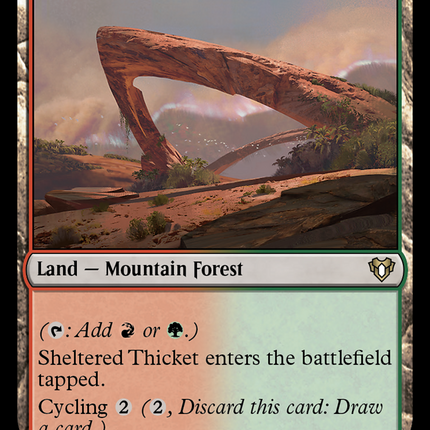 Sheltered Thicket [Commander Masters]