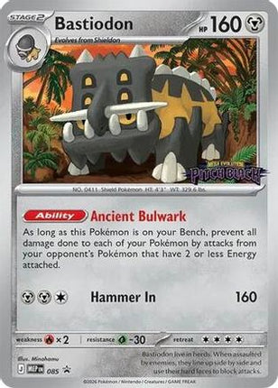 Bastiodon - 085 (Pitch Black Stamped) 085- ME Mega Evolution Promo Holofoil