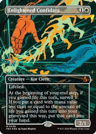 Enlightened Confidant (Borderless) (0439) (439) [Reality Fracture] Foil