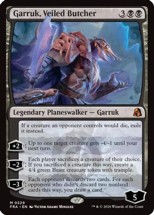Garruk, Veiled Butcher (229) [Reality Fracture] Foil