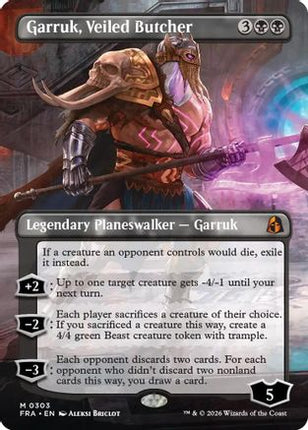 Garruk, Veiled Butcher (Borderless) (303) [Reality Fracture]