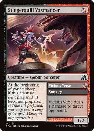 Stingerquill Voxmancer (151) [Reality Fracture] Foil