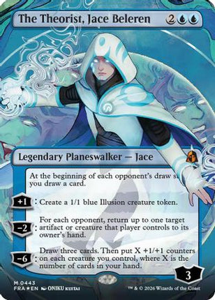 The Theorist, Jace Beleren (Borderless) (0443) (443) [Reality Fracture] Foil