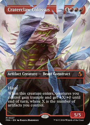Craterclaw Colossus (Borderless) (0327) (327) [Reality Fracture]