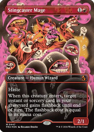 Stingcaster Mage (Borderless) (0447) (447) [Reality Fracture] Foil