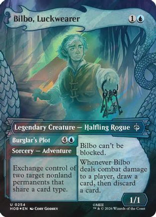 Bilbo, Luckwearer (Showcase) (Surge Foil) (254) [The Hobbit] Foil