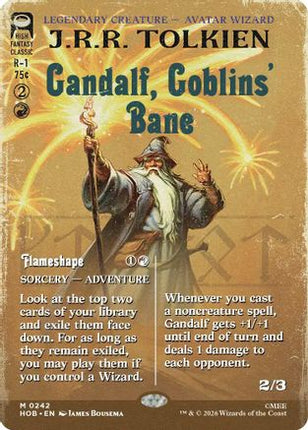 Gandalf, Goblins' Bane (Borderless) (242) [The Hobbit] Foil