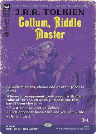 Gollum, Riddle Master (Borderless) (241) [The Hobbit] Foil