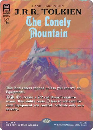 The Lonely Mountain (Borderless) (Surge Foil) (284) [The Hobbit] Foil