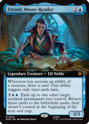 Elrond, Moon-Reader (Extended Art) (290) [The Hobbit] Foil