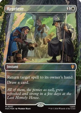 Reprieve (Borderless) (Surge Foil) (057) [The Hobbit: Eternal-Legal] Foil