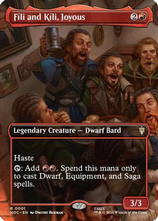 Fili and Kili, Joyous (Borderless) (001) [The Hobbit: Eternal-Legal] Foil