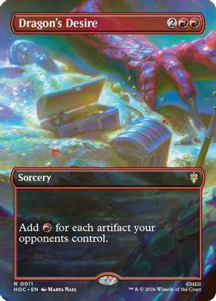 Dragon's Desire (Borderless) (011) [The Hobbit: Eternal-Legal] Foil