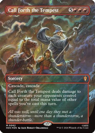 Call Forth the Tempest (Borderless) (Surge Foil) (062) [The Hobbit: Eternal-Legal] Foil