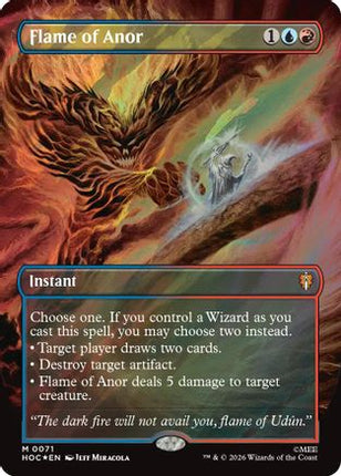 Flame of Anor (Borderless) (Surge Foil) (071) [The Hobbit: Eternal-Legal] Foil