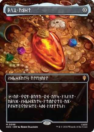 Mox Amber (Borderless) (Dwarvish) (096) [The Hobbit: Eternal-Legal] Foil