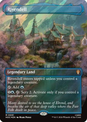 Rivendell (Borderless) (Surge Foil) (091) [The Hobbit: Eternal-Legal] Foil
