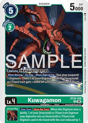 Kuwagamon [BT26-038] [Timeless Bonds]