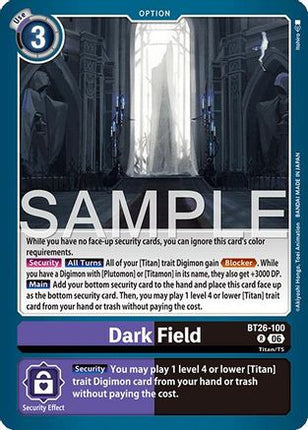 Dark Field [BT26-100] [Timeless Bonds] Foil