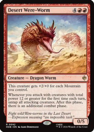Desert Were-Worm (092) [The Hobbit]