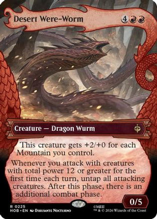 Desert Were-Worm (Showcase) (225) [The Hobbit] Foil