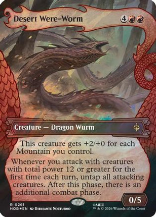 Desert Were-Worm (Showcase) (Surge Foil) (261) [The Hobbit] Foil