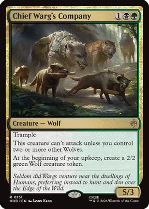 Chief Warg's Company (151) [The Hobbit] Foil