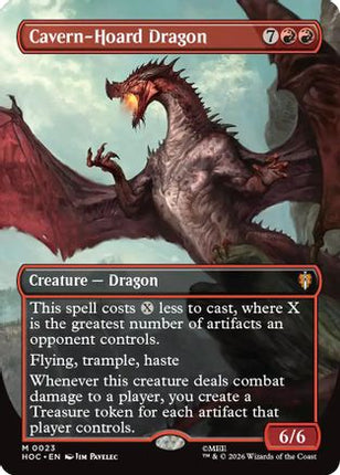 Cavern-Hoard Dragon (Borderless) (023) [The Hobbit: Eternal-Legal] Foil