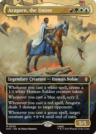 Aragorn, the Uniter (Borderless) (029) [The Hobbit: Eternal-Legal] Foil