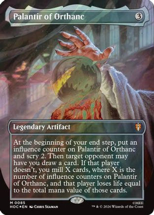 Palantir of Orthanc (Borderless) (Surge Foil) (085) [The Hobbit: Eternal-Legal] Foil