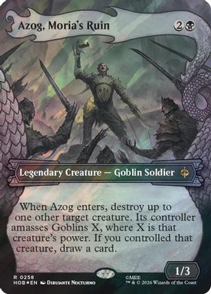 Azog, Moria's Ruin (Showcase) (Surge Foil) (258) [The Hobbit] Foil