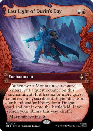 Last Light of Durin's Day (Showcase) (228) [The Hobbit] Foil