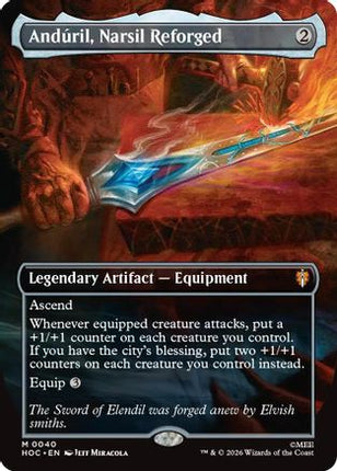 Anduril, Narsil Reforged (Borderless) (040) [The Hobbit: Eternal-Legal] Foil